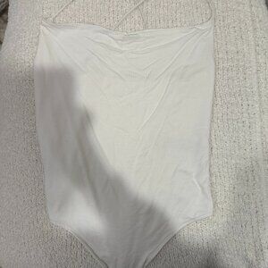 Abercrombie & Fitch White Strappy Bodysuit Size S